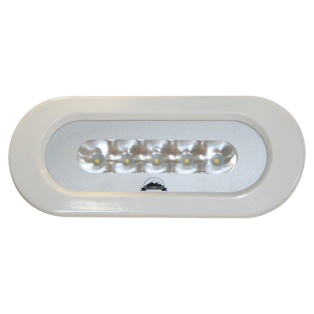 Scandvik Flush Mount Spreader Light 1030V White 41343P