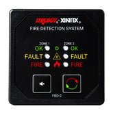 FireboyXintex Two Zone Detection Alarm Panel 258 Display 1224V DC FBD2R