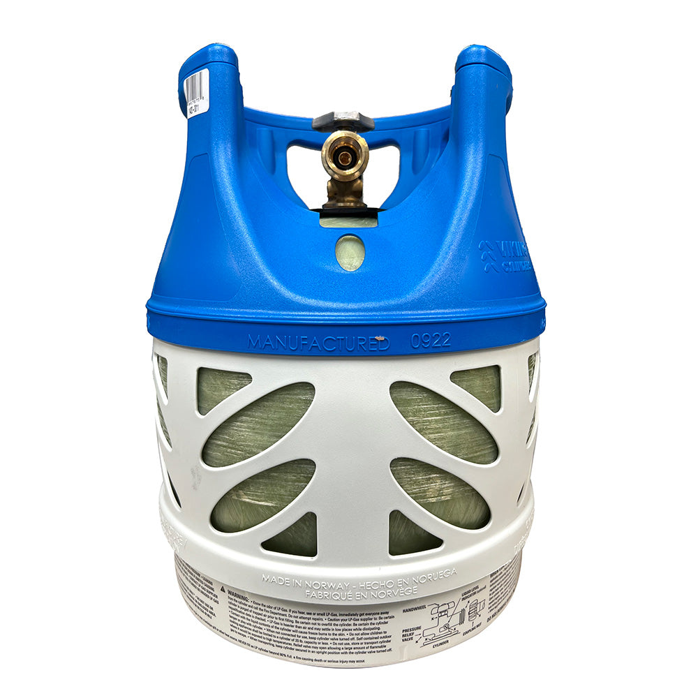 Viking Cylinders 11lb Vertical Fiberglass Composite LPG Cylinder wType 1 Valve OPD DOT TC Approved 14200011