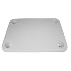 Wise White Rectangular Table 4 Drink Holders wPedestal 8WD944