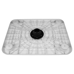 Wise White Rectangular Table 4 Drink Holders wPedestal 8WD944