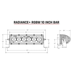 RIGID Industries Radiance 10 Light Bar RGBW 210053
