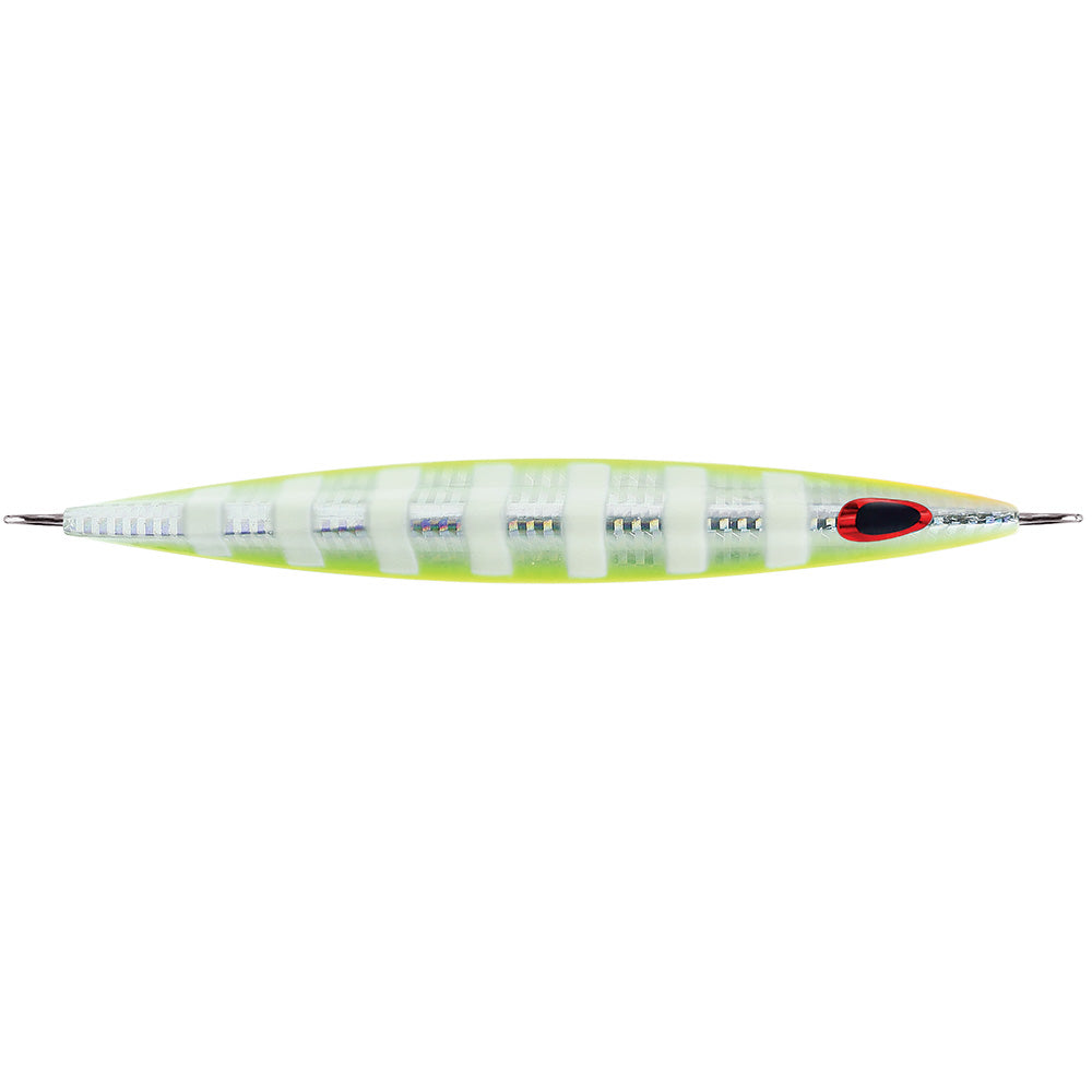 Williamson Kensaki 220 Jig 675 775oz UV Chartreuse Glow Zebra KSJ220UVCGZ