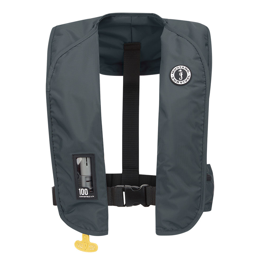 Mustang MIT 100 Convertible Inflatable PFD Admiral Grey MD20301910202