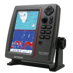 SITEX GPS Dual Frequency 600W Sonar System 7 Color LCD wInternal External GPS Antenna CMAP 4D Card SVS760CF