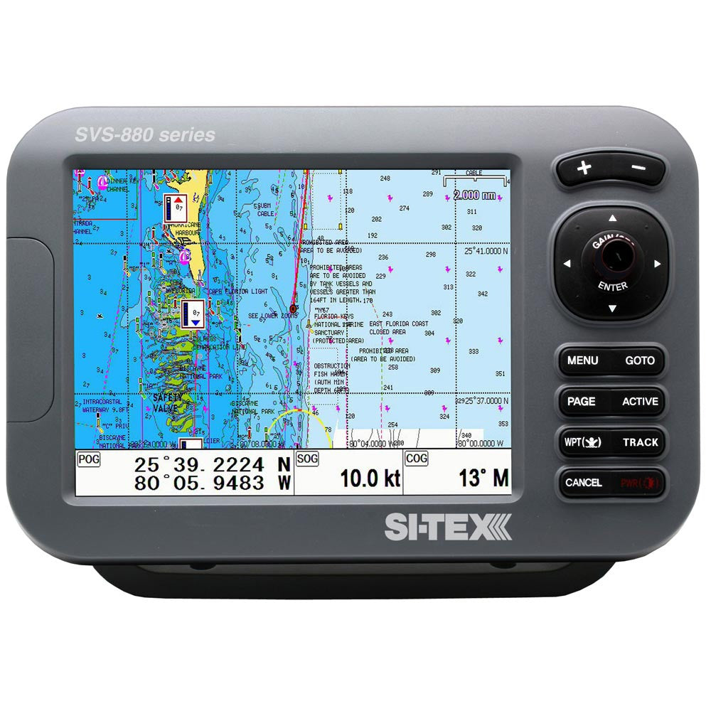 SITEX GPS ChartDual Frequency 600W Sonar System 8 Color LCD wInternal GPS Antenna CMAP 4D Card SVS880CF