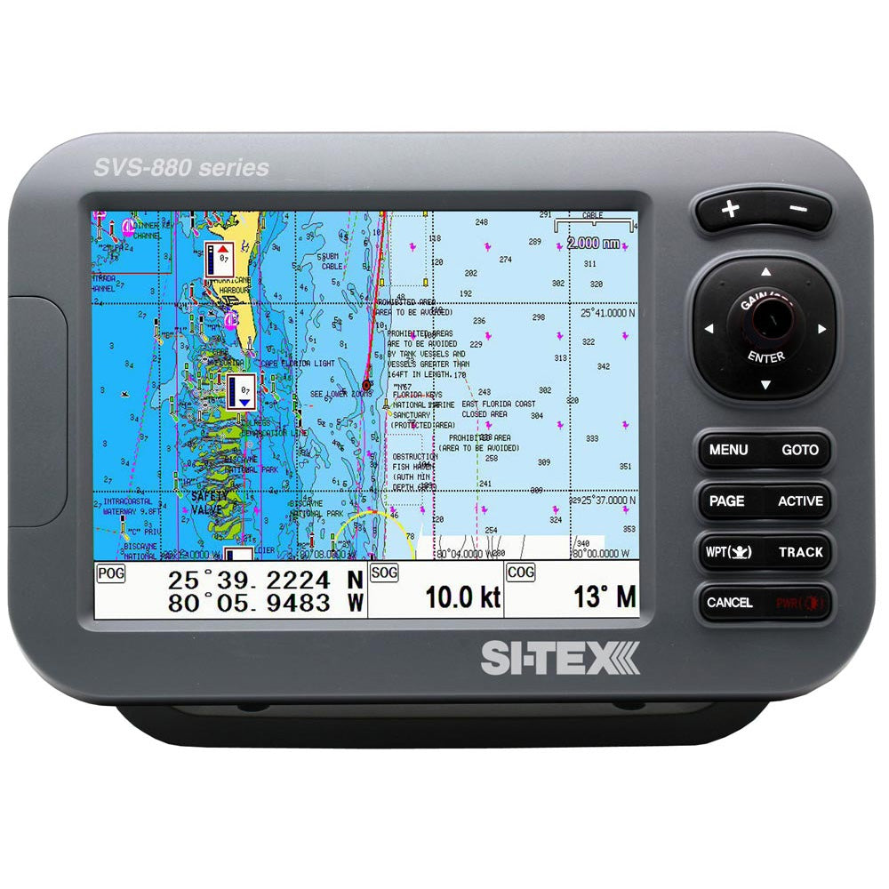 SITEX GPS ChartDual Frequency 600W Sonar System 8 Color LCD wInternal External GPS Antenna CMAP 4D Card SVS880CFE