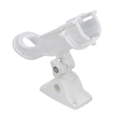 Attwood HeavyDuty Adjustable Rod Holder wCombo Mount White 5009W4
