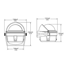 Ritchie B80 Voyager Compass Bracket Mount Black B80