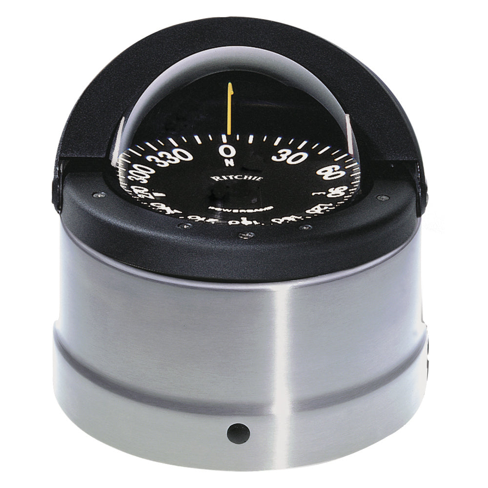 Ritchie DNP200 Navigator Compass Binnacle Mount Polished Stainless SteelBlack DNP200