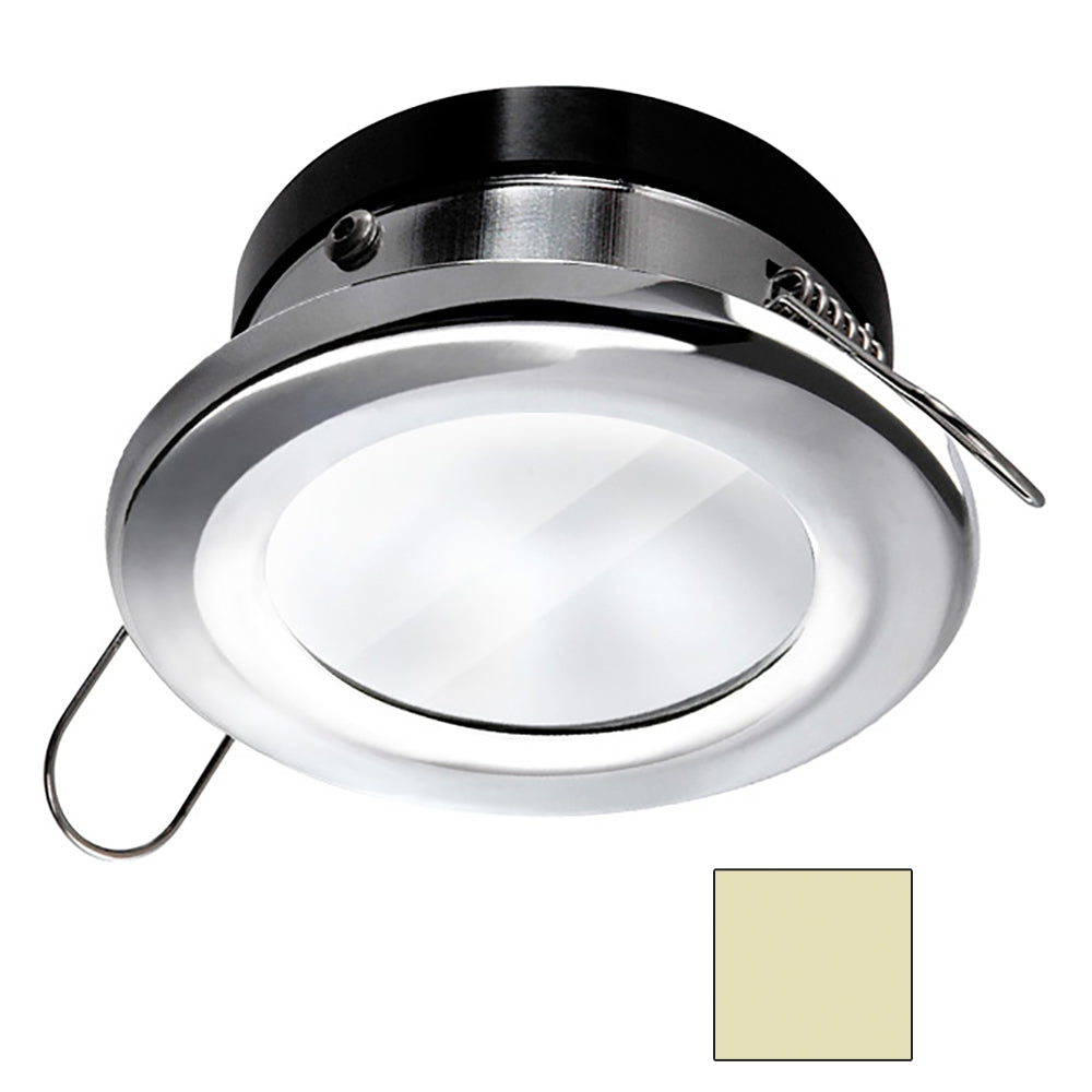 i2Systems Apeiron A1110Z 45W Spring Mount Light Round Warm White Polished Chrome Finish AP4W30KPW11