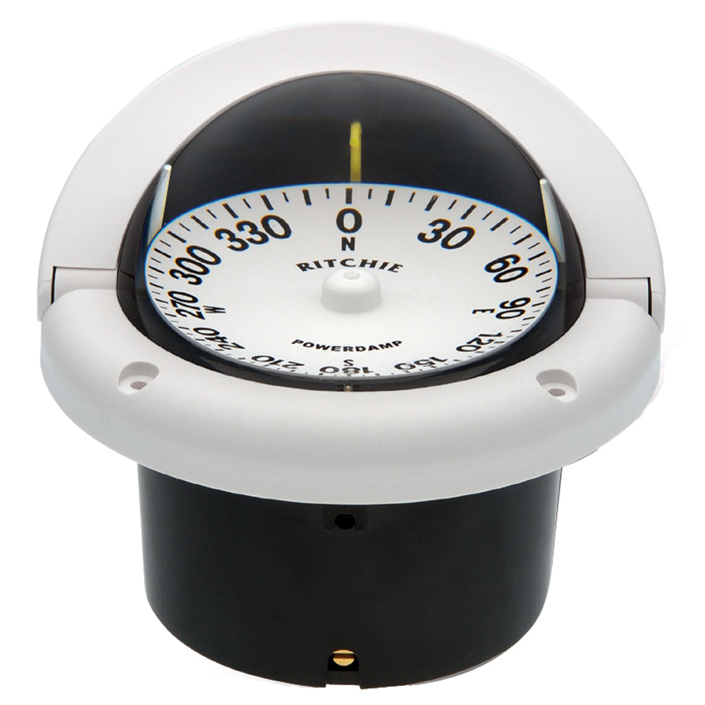 Ritchie HF742W Helmsman Compass Flush Mount White HF742W