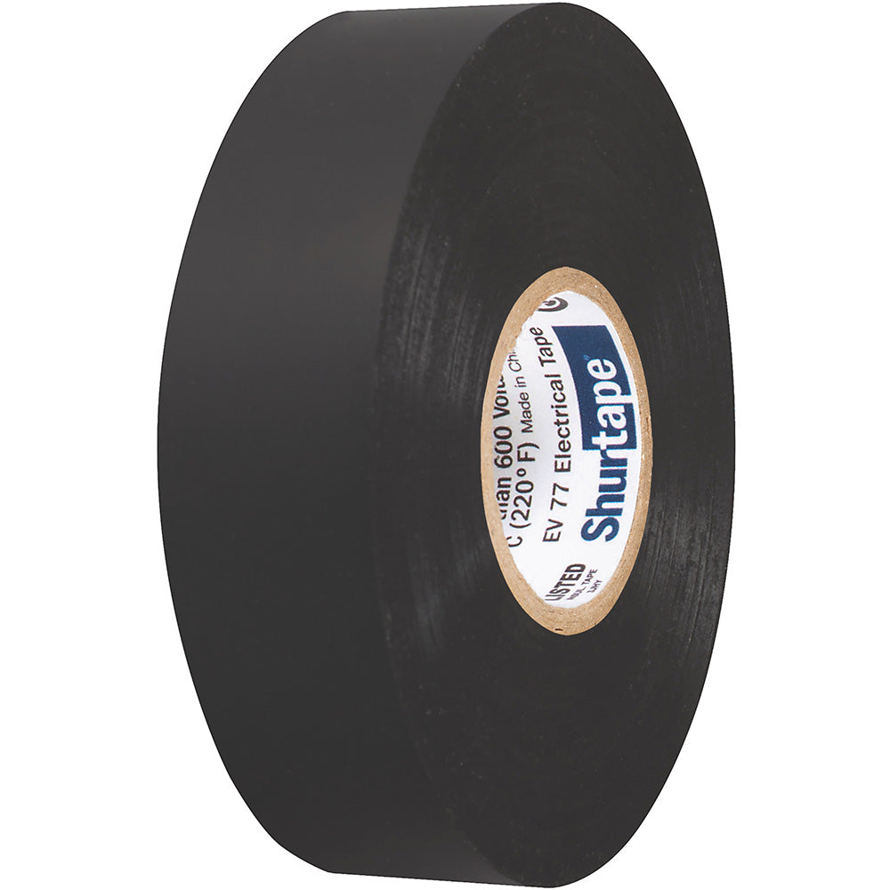 Shurtape EV 077B Professional Grade Black Electrical Tape fInsulating Splicing 34 x 66 10Pack 104706