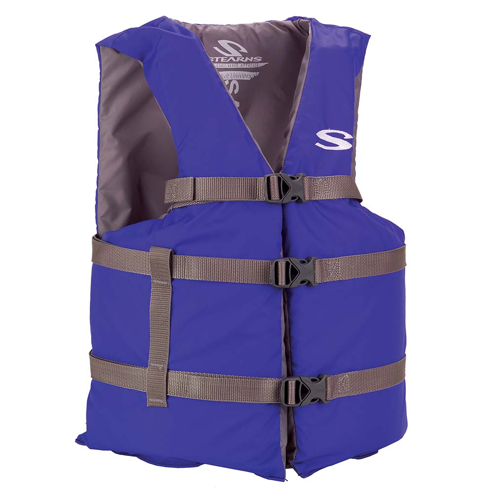 Stearns PFD 2001 Adult Boat Universal Blue Display for Adults Over 90lbs Chest Size Of 50 2160977