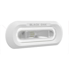Black Oak Low Pro Marine Spreader Light Flush Mount White Housing White LED MLPSFW
