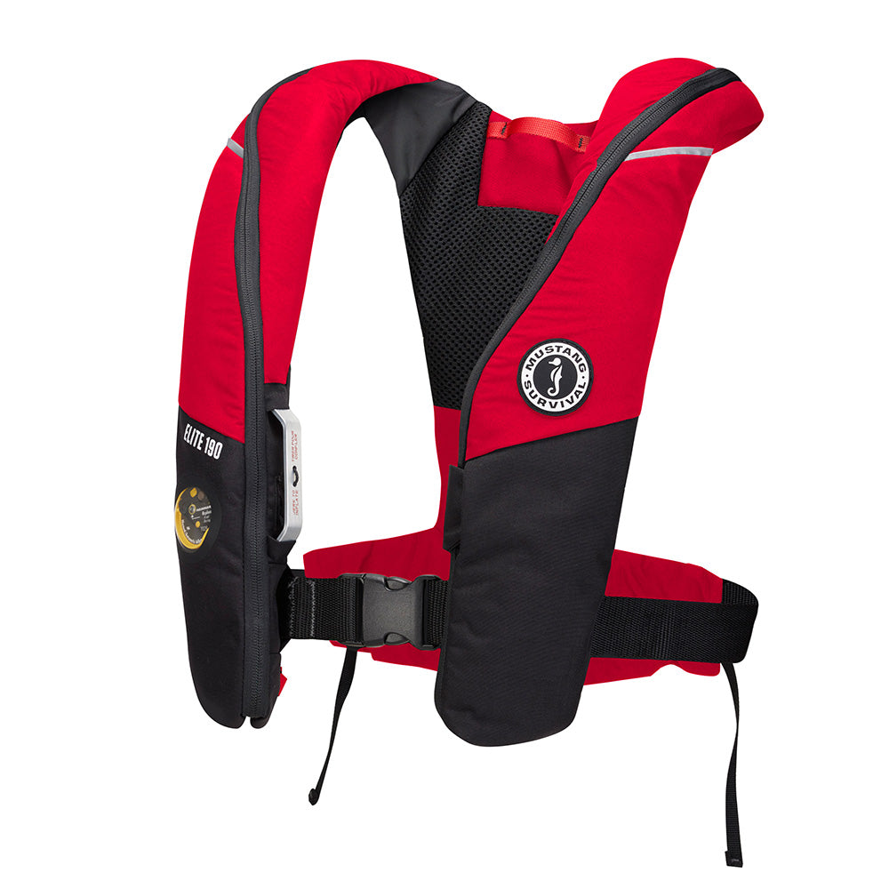 Mustang Elite 190 Offshore Inflatable PFD RedBlack MD31701230