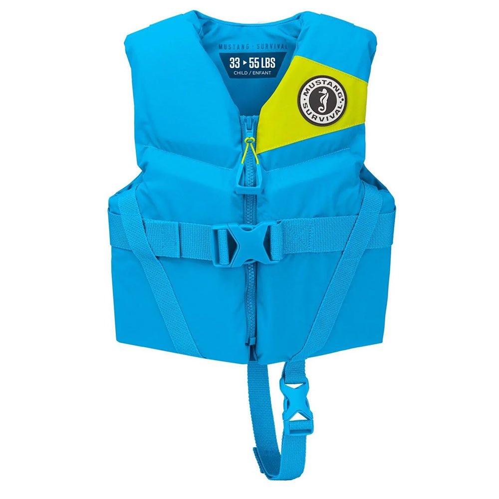Mustang Child Rev Foam Life Vest Azure Blue MV3565022680