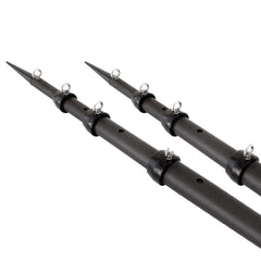 Tigress 15 XD 3K Carbon Fiber Telescoping Outrigger Poles Matte Black Black Pair 886796
