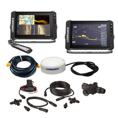 Lowrance Elite FS 10 BOAT in A BOX wActive Imaging 3in1 2 Displays TD GPS Antenna Starter Kit 25 Ethernet Cable