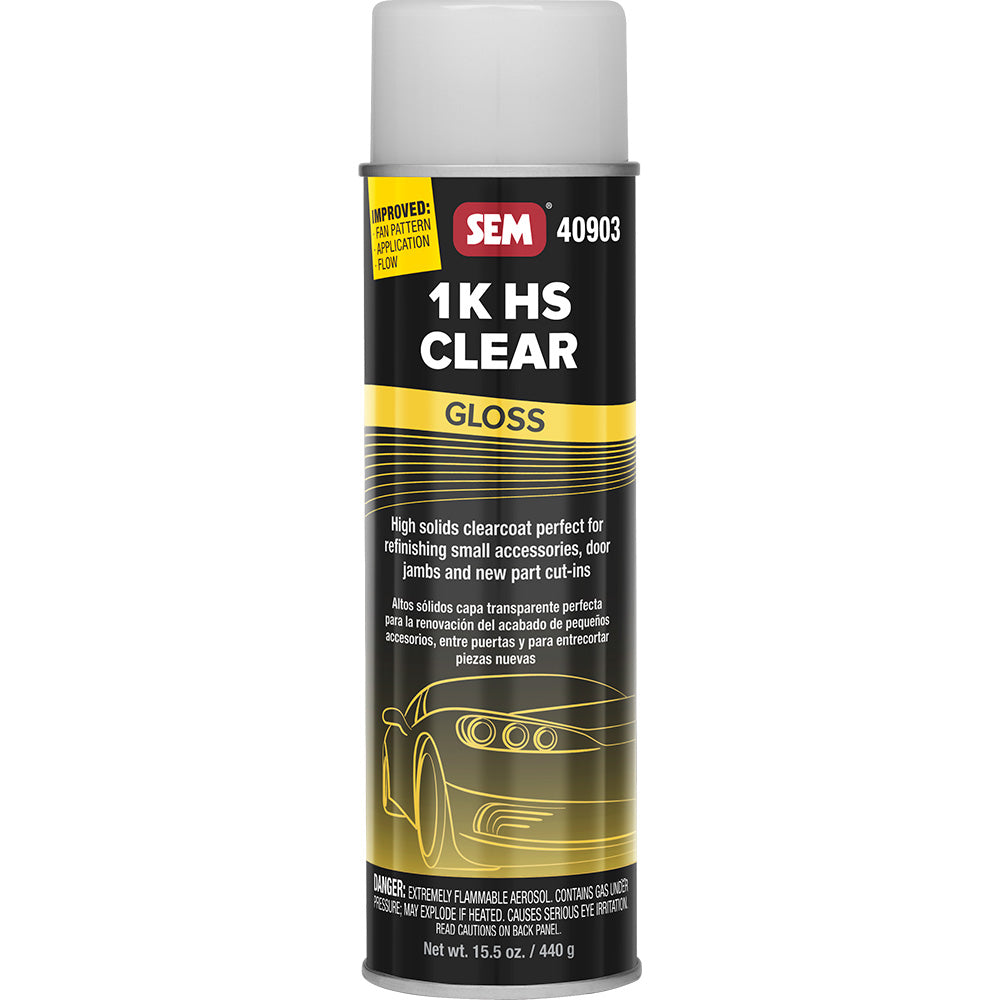 SEM 1K HS Clear 20oz Aerosol Can Gloss Finish 40903