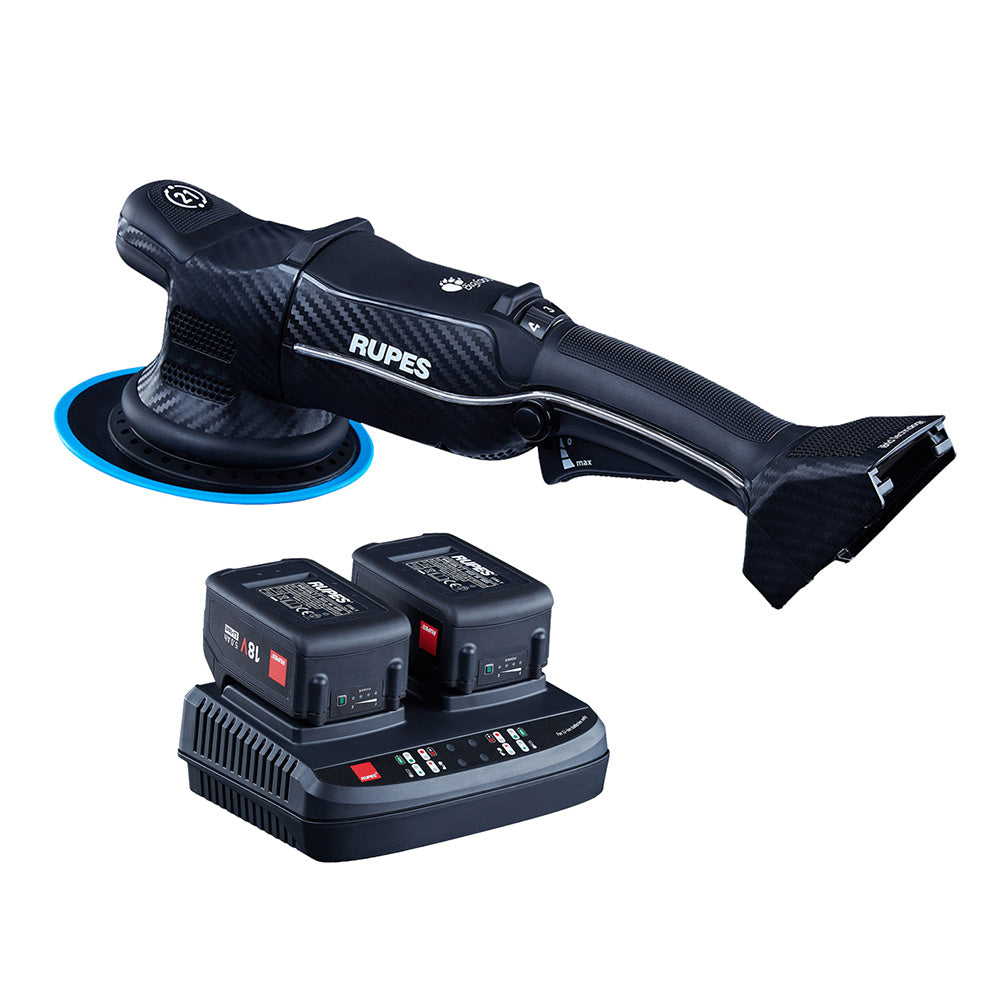 RUPES Random Orbital Polisher Bigfoot HLR21 iBrid Tool Plus Charger 2Batteries HLR21CB2STD
