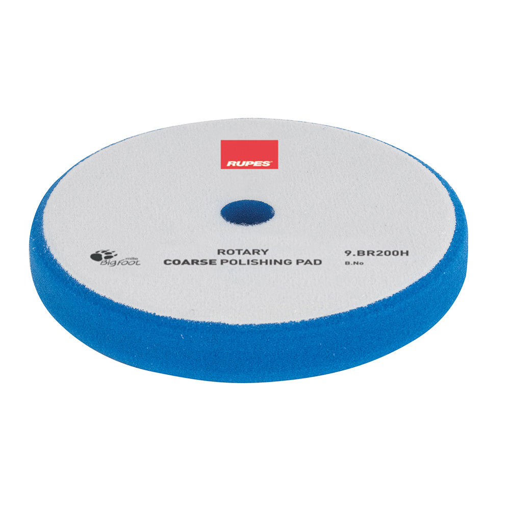 RUPES Rotary Coarse Polishing Foam Pad 175180mm Blue 9BR200H