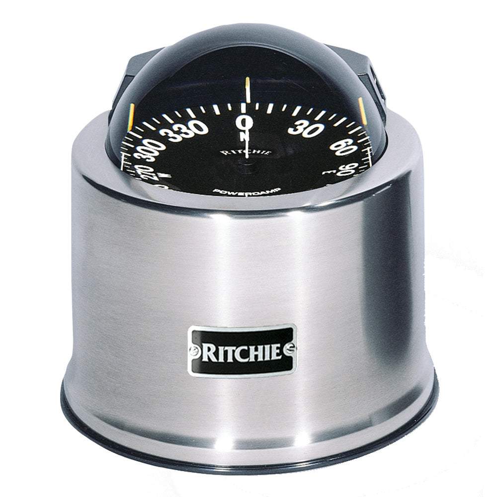 Ritchie SP5C GlobeMaster Compass Pedestal Mount Stainless Steel 12V 5 Degree Card SP5C