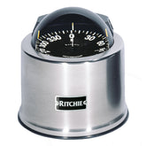Ritchie SP5C GlobeMaster Compass Pedestal Mount Stainless Steel 12V 5 Degree Card SP5C
