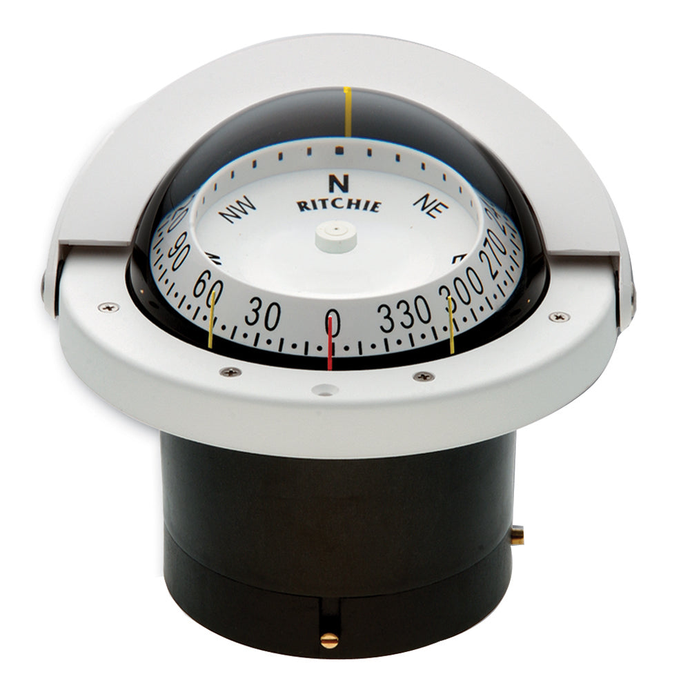Ritchie FNW203 Navigator Compass Flush Mount White FNW203