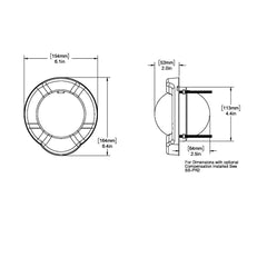Ritchie SR2 Venture Sail Boat Compass Bulkhead Mount Black SR2