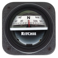 Ritchie V537W Explorer Compass Bulkhead Mount White Dial V537W