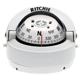Ritchie S53W Explorer Compass Surface Mount White S53W