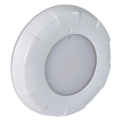 Lumitec Aurora LED Dome Light White Finish WhiteRed Dimming 101076