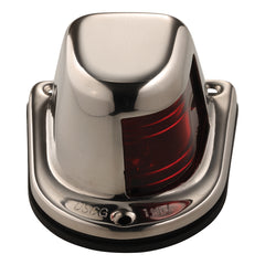 Attwood 1Mile Deck Mount Red Sidelight 12V Stainless Steel Housing 66319R7