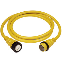Marinco 50Amp 125250V Shore Power Cable 25 Yellow 6152SPP25
