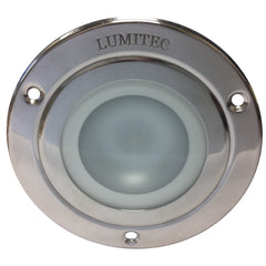 Lumitec Shadow Flush Mount Down Light Polished SS Finish 3Color RedBlue Non Dimming wWhite Dimming 114118
