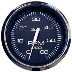 Faria Chesapeake Black 4 Tachometer 6000 RPM Gas Inboard IO 33710
