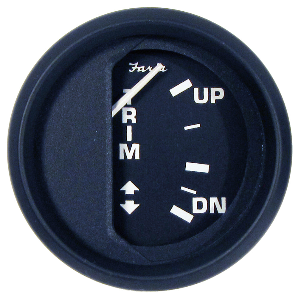 Faria Euro Black 2 Trim Gauge f Mercury Mariner Mercruiser Volvo DP Yamaha 01 and Newer 12828