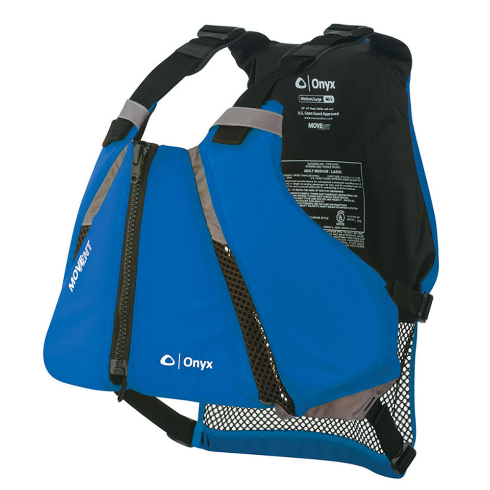 Onyx MoveVent Curve Paddle Sports Life Vest XSS Blue 12200050002016