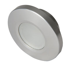 Lumitec Orbit Spectrum Flush Mount Down Light Brushed Housing White Dimming RedBlue NonDimming 112507