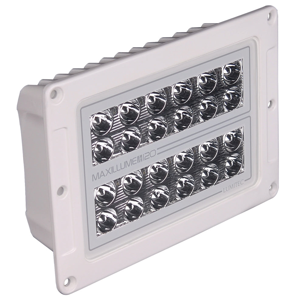 Lumitec Maxillume h120 Flush Mount Flood Light White Housing White Dimming 101348