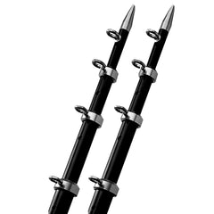 TACO 15 BlackSilver Outrigger Poles 118 Diameter OT0442BKA15