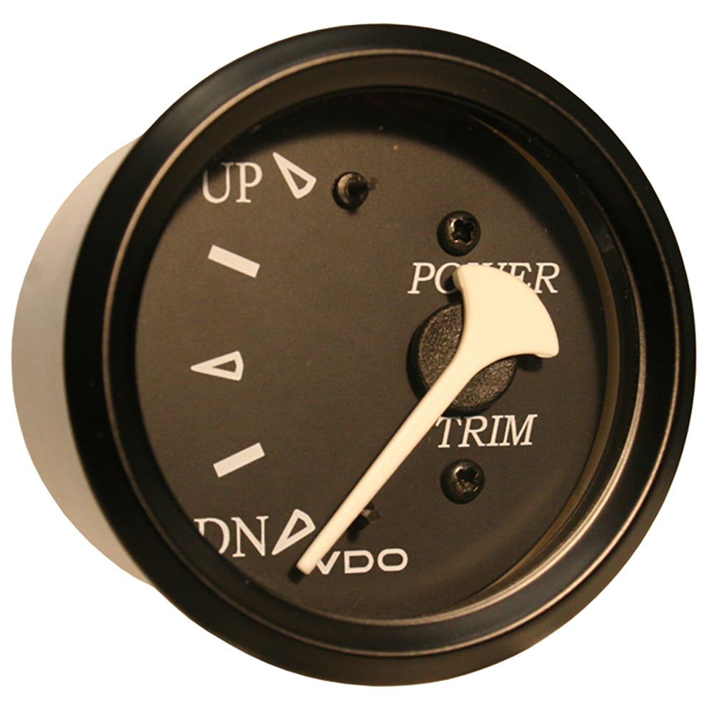 VDO Cockpit Marine Trim Gauge fEvinrude and Johnson Engines Black DialBezel 38211804
