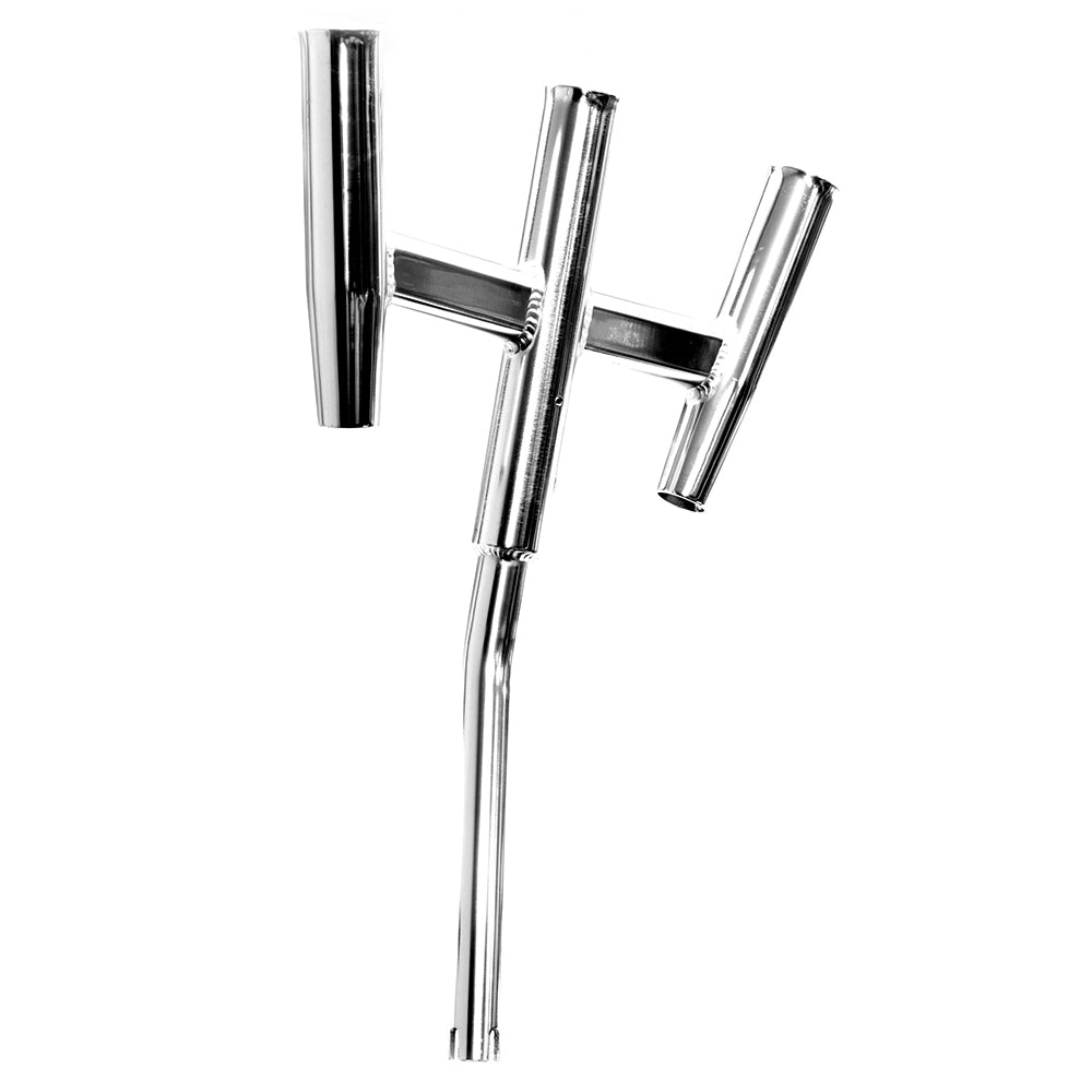 Tigress Triple Aluminum Kite Rod Holder Bent Butt Polished 88158