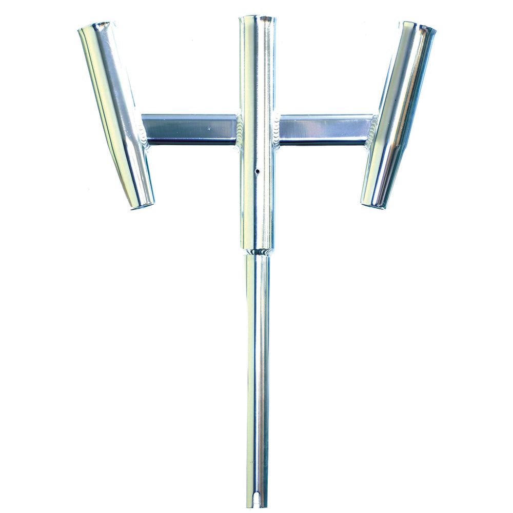 Tigress Triple Aluminum Kite Rod Holder Straight Butt Polished 88159