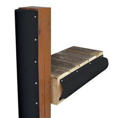 Dock Edge Piling Bumper One End Capped 6 Black 1020BF