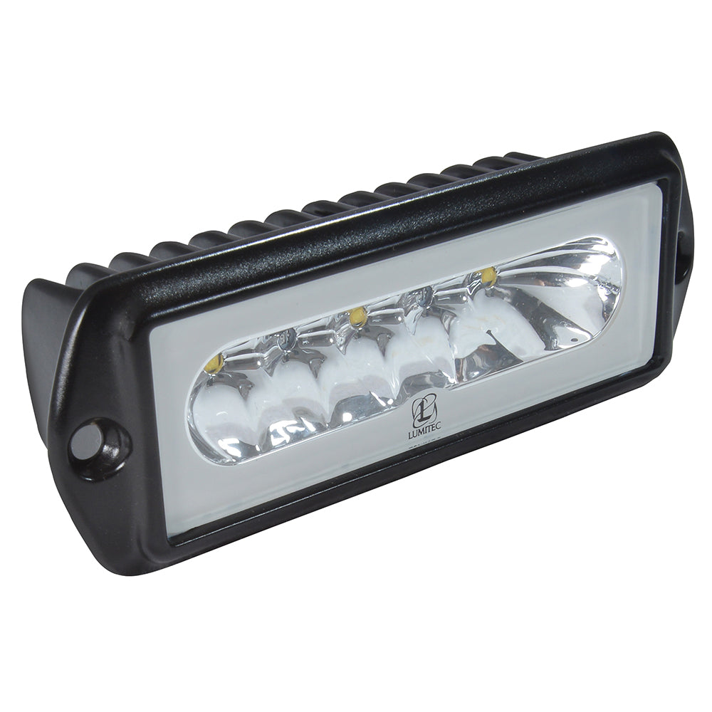 Lumitec Capri2 Flush Mount LED Flood Light Black Housing 2Color WhiteBlue Dimming 101186