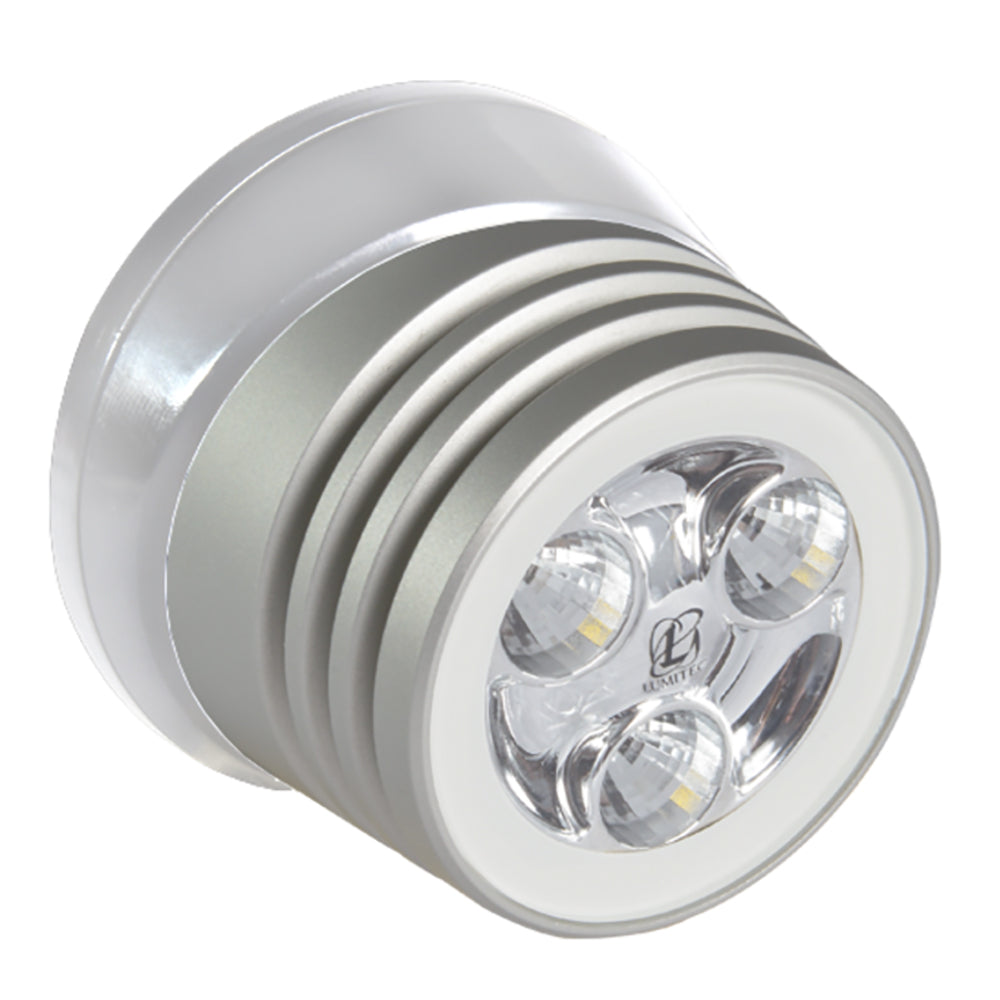 Lumitec Zephyr LED SpreaderDeck Light Brushed White Base White NonDimming 101325