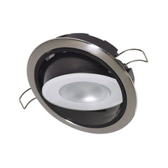 Lumitec Mirage Positionable Down Light Spectrum RGBW Dimming Polished Bezel 115117