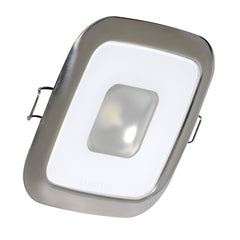 Lumitec Square Mirage Down Light Warm White Dimming HiCRI Polished Bezel 116119